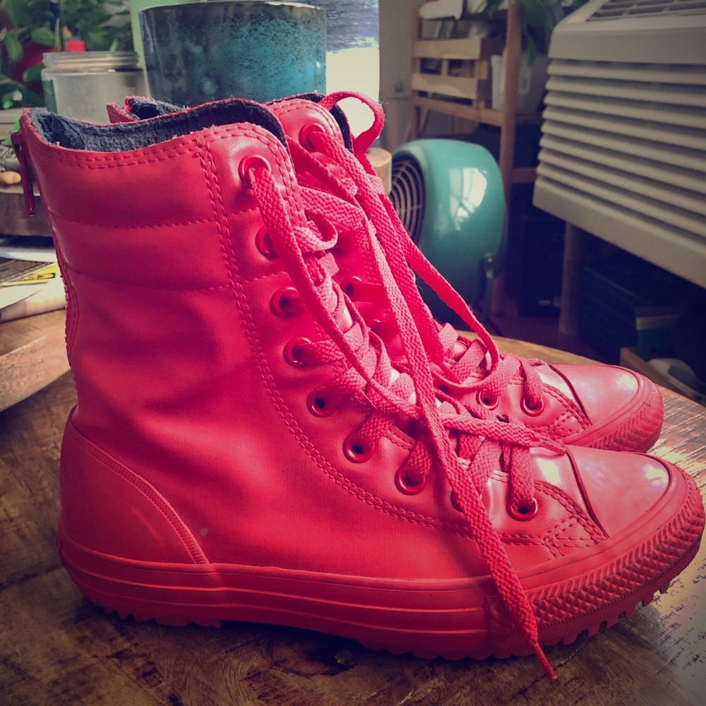 Converse Rubber Red High Top Rain boots